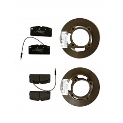 Stabdžių diskų komplektas + priekinės Microcar / Bellier / JDM trinkelės