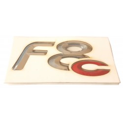 F8C Microcar logo emblem for rear flap